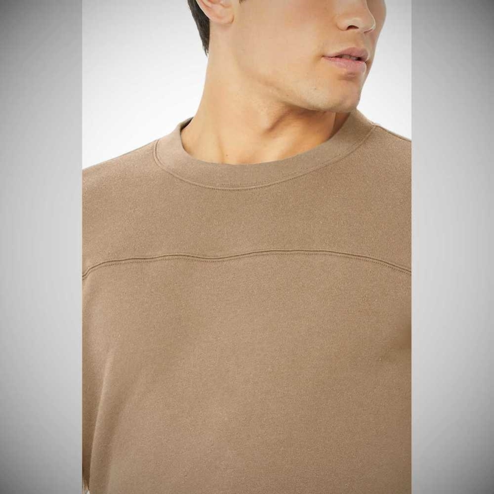 Alo Yoga Base Sweatshirt Oberbekleidung Herren Braun | UWZFQX694