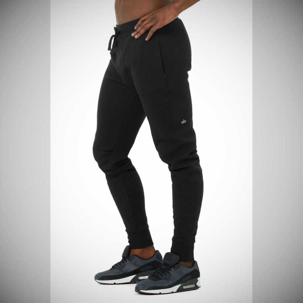 Alo Yoga Baseline Sweathose Herren Schwarz | LQOPND259