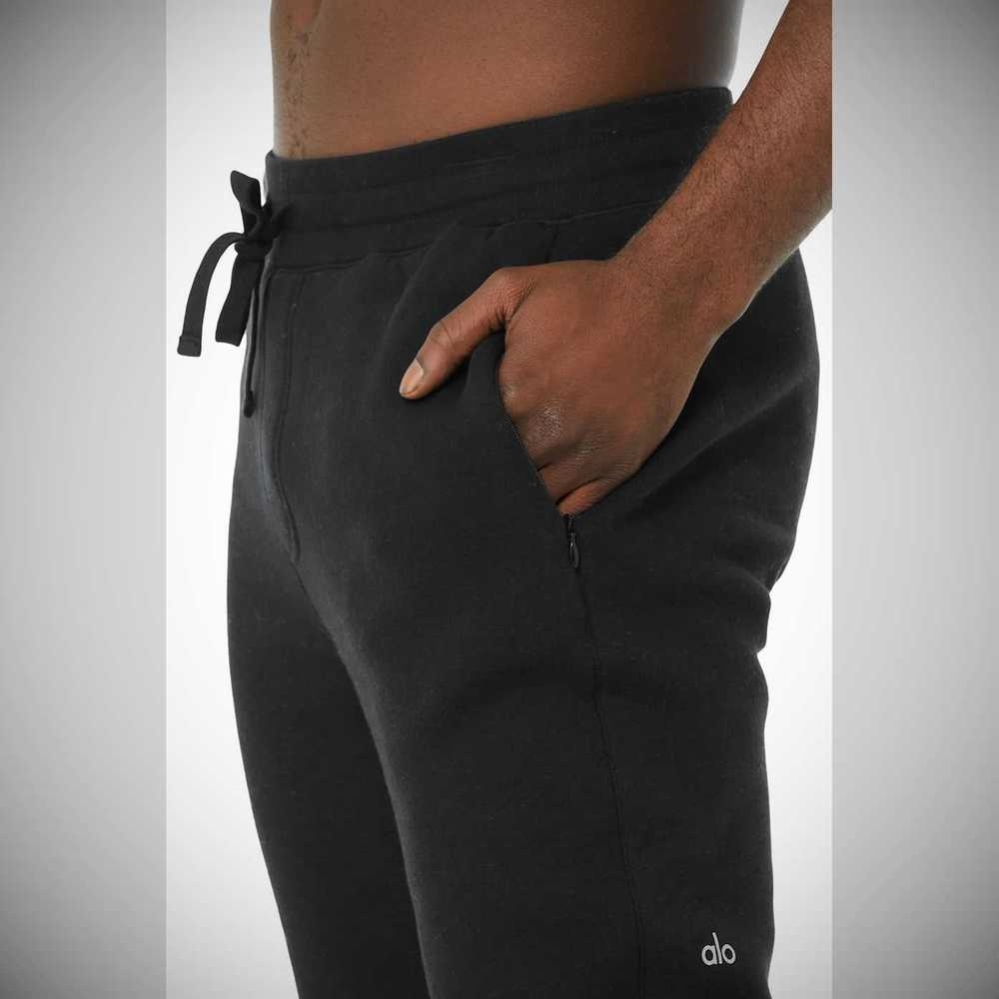 Alo Yoga Baseline Sweathose Herren Schwarz | LQOPND259