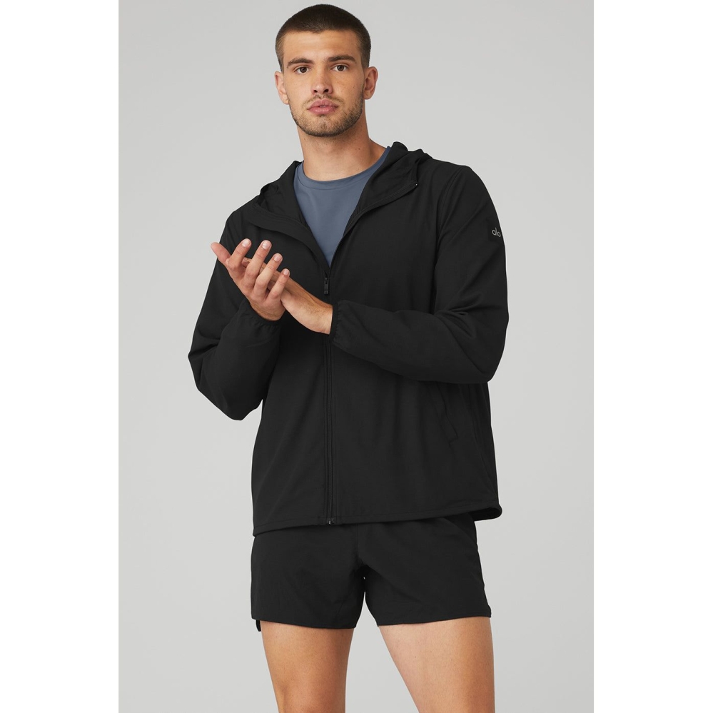 Alo Yoga Cadence Jacke Herren Schwarz | UAIRPH605