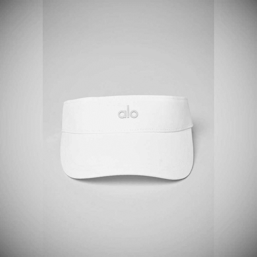 Alo Yoga Captivate Visor Damen Weiß | GBCZEF769