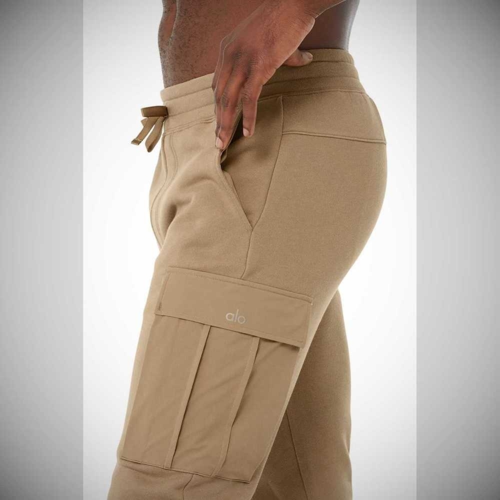 Alo Yoga Cargo Traverse Sweathose Herren Braun | IHLPRK065