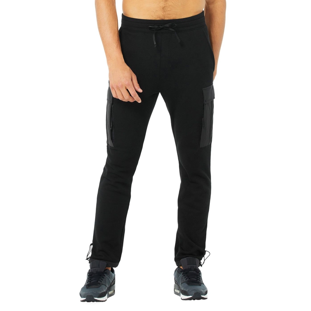 Alo Yoga Cargo Traverse Sweathose Herren Schwarz | QRMXEP791