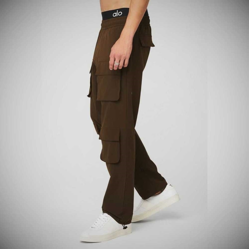 Alo Yoga Cargo Venture Hose Herren Kaffee | ONDTZB296