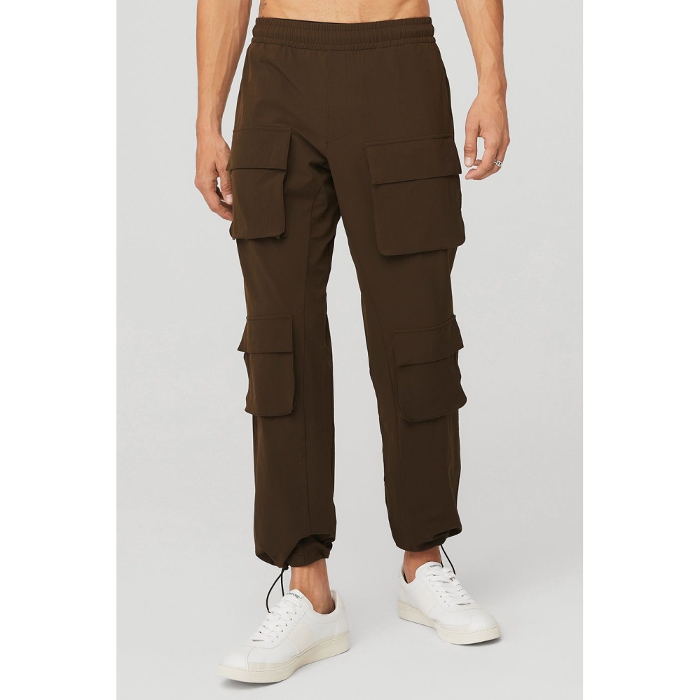 Alo Yoga Cargo Venture Hose Herren Kaffee | ONDTZB296