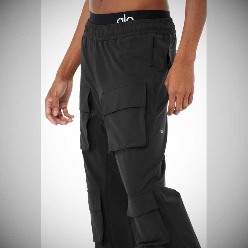 Alo Yoga Cargo Venture Hose Herren Schwarz | CBVALF610