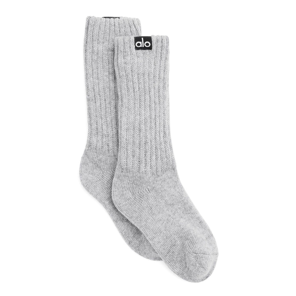 Alo Yoga Cashmere Jet Set Socken Damen Grau | UDFJVW543