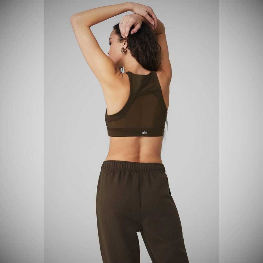 Alo Yoga Catch The Vibe BHs Damen Kaffee | SBWRNI793