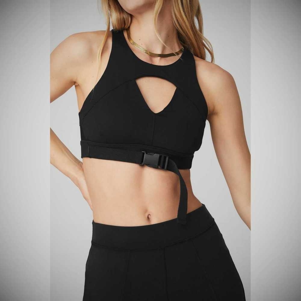 Alo Yoga Catch The Vibe BHs Damen Schwarz | ZNOVJT258