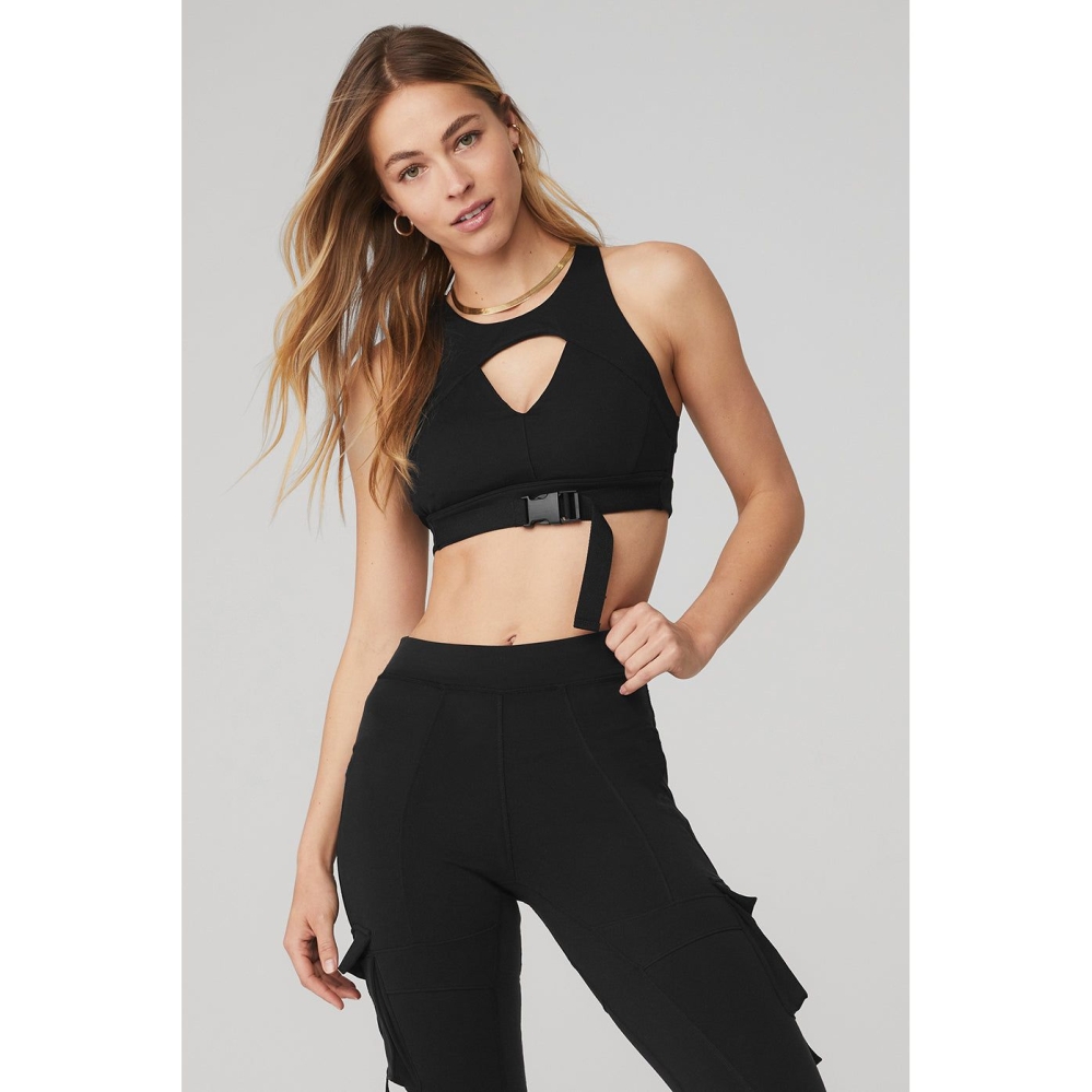 Alo Yoga Catch The Vibe BHs Damen Schwarz | ZNOVJT258