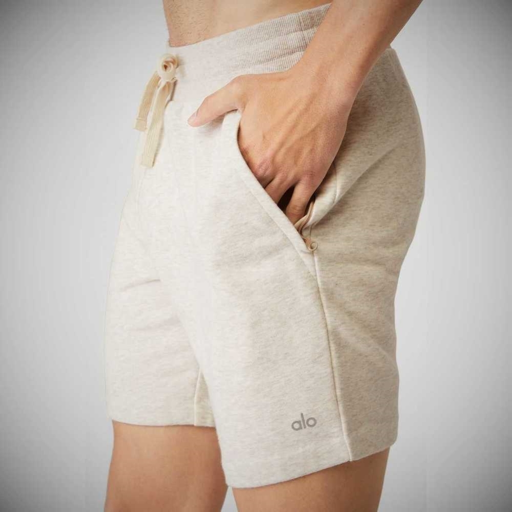 Alo Yoga Chill Kurze Hose Herren Beige | ZMNWAR902