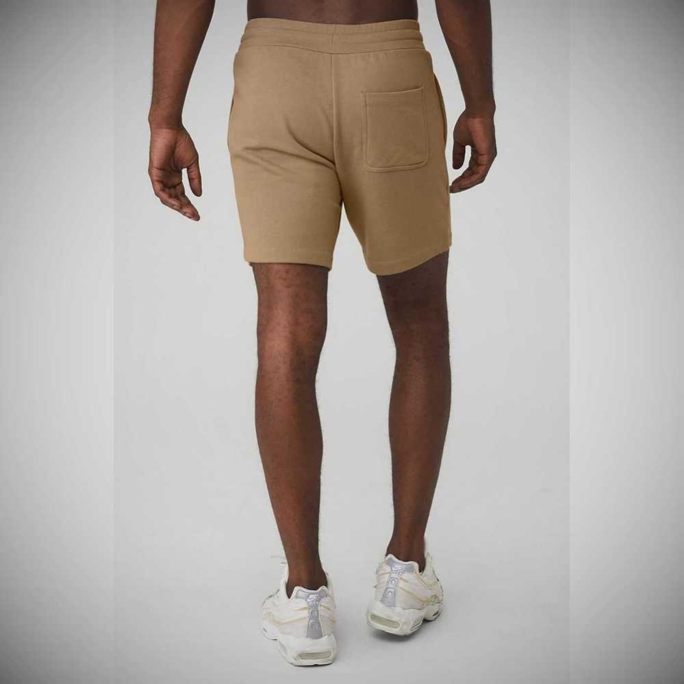 Alo Yoga Chill Kurze Hose Herren Braun | GQMKHZ729