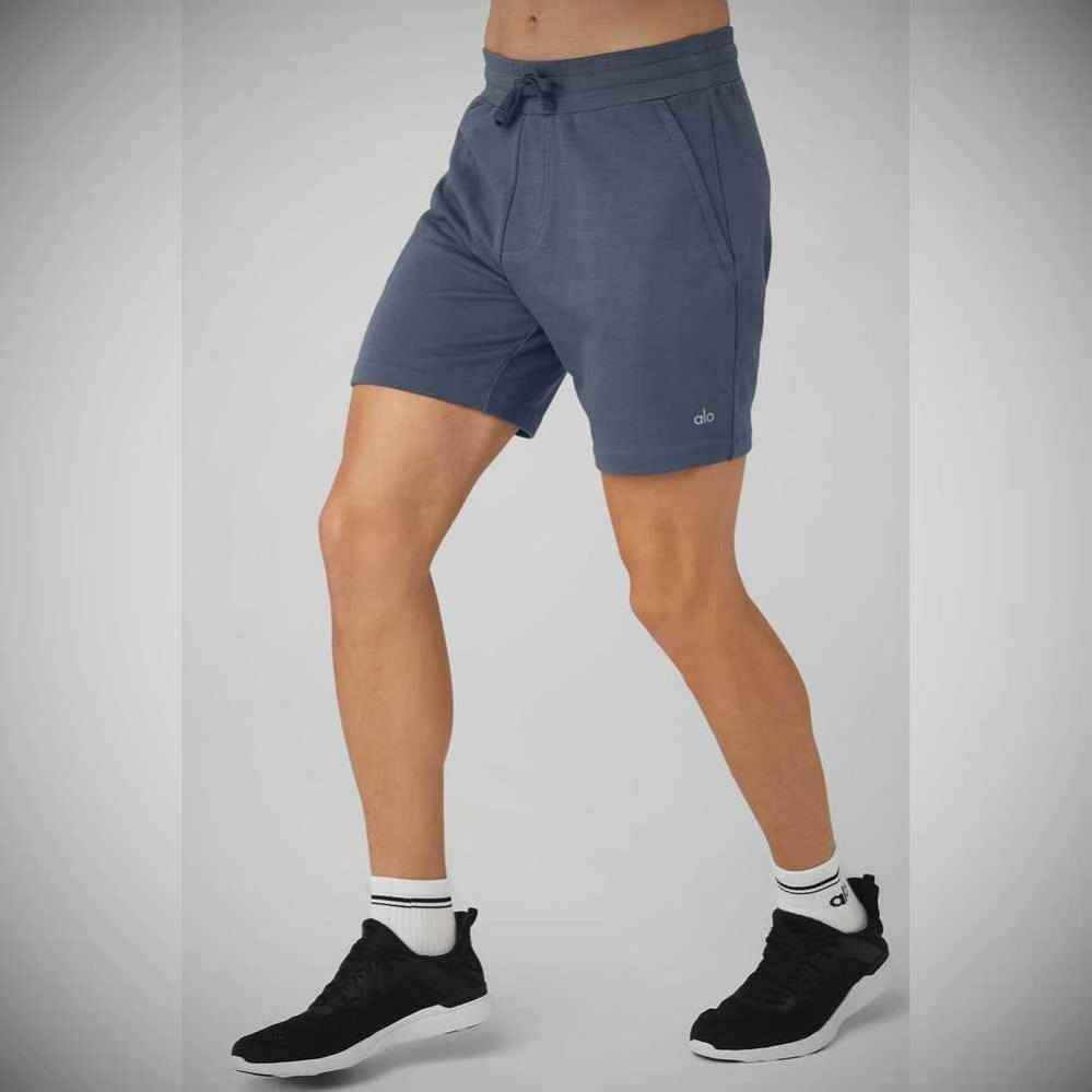 Alo Yoga Chill Kurze Hose Herren Grau | STKVFO873