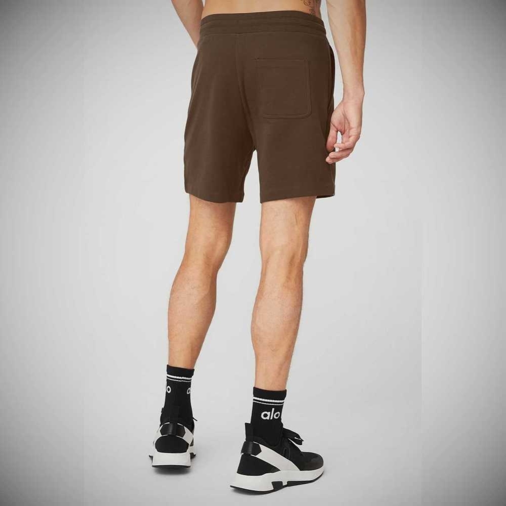 Alo Yoga Chill Kurze Hose Herren Kaffee | FPOVBZ483