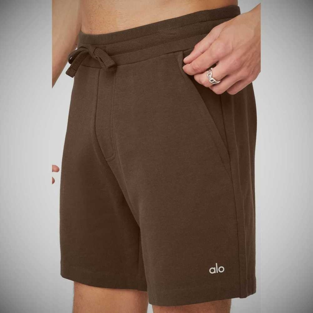 Alo Yoga Chill Kurze Hose Herren Kaffee | FPOVBZ483