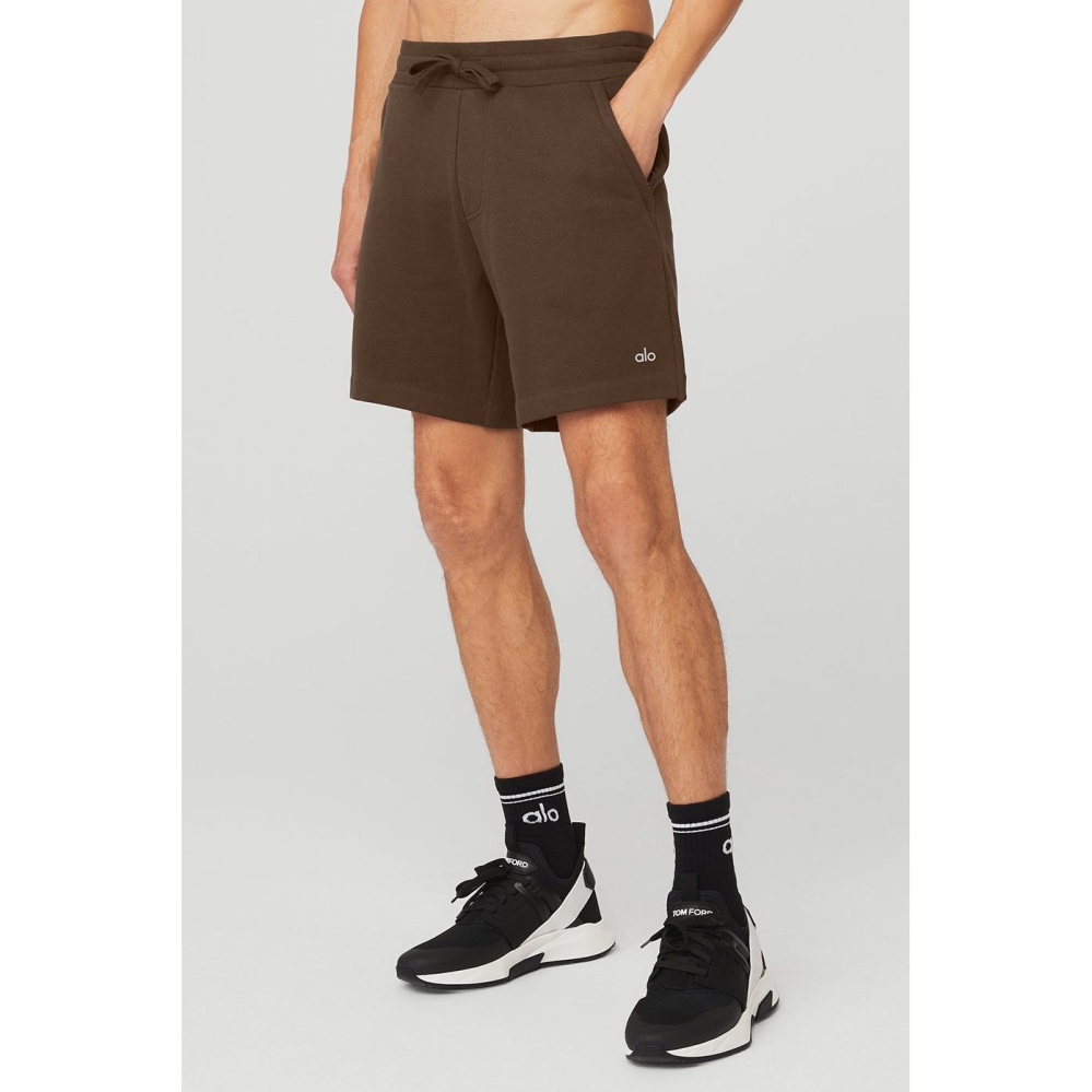 Alo Yoga Chill Kurze Hose Herren Kaffee | FPOVBZ483