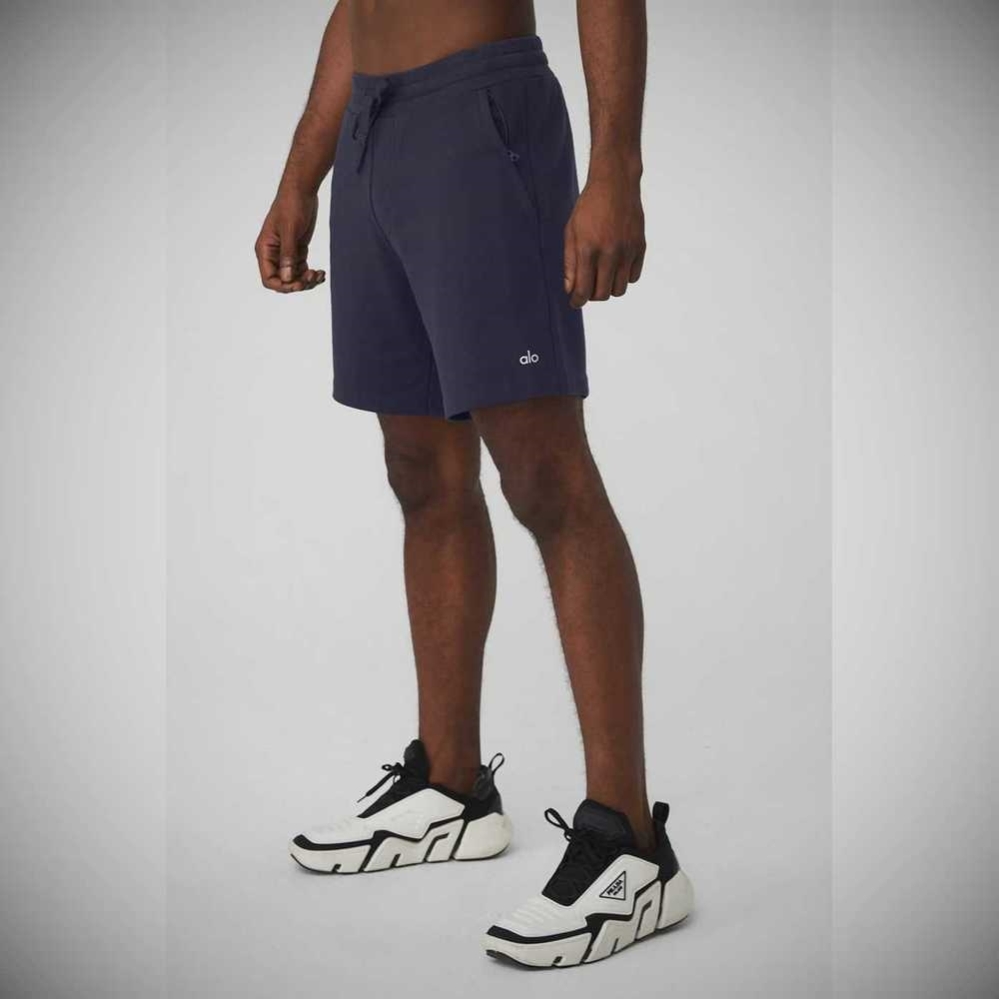 Alo Yoga Chill Kurze Hose Herren Navy | BIALJY374