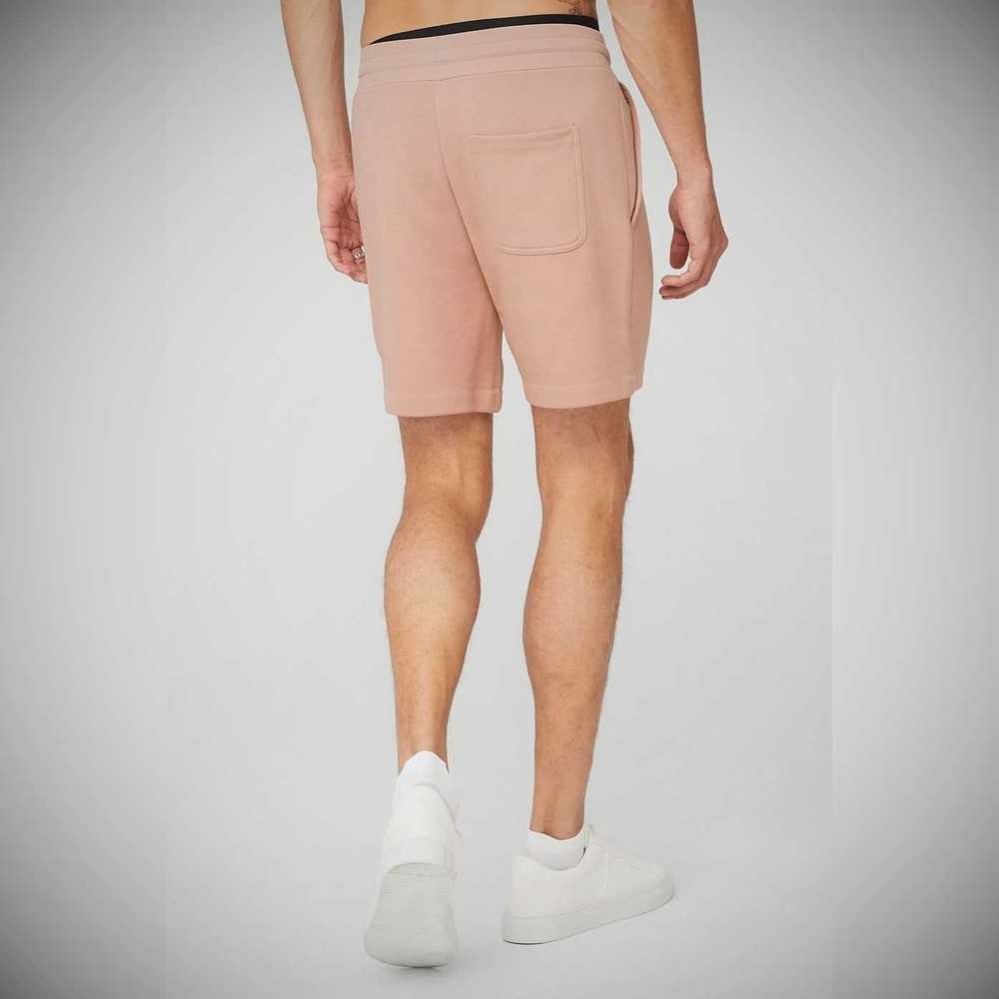 Alo Yoga Chill Kurze Hose Herren Rosa Grau | MOVAWT471