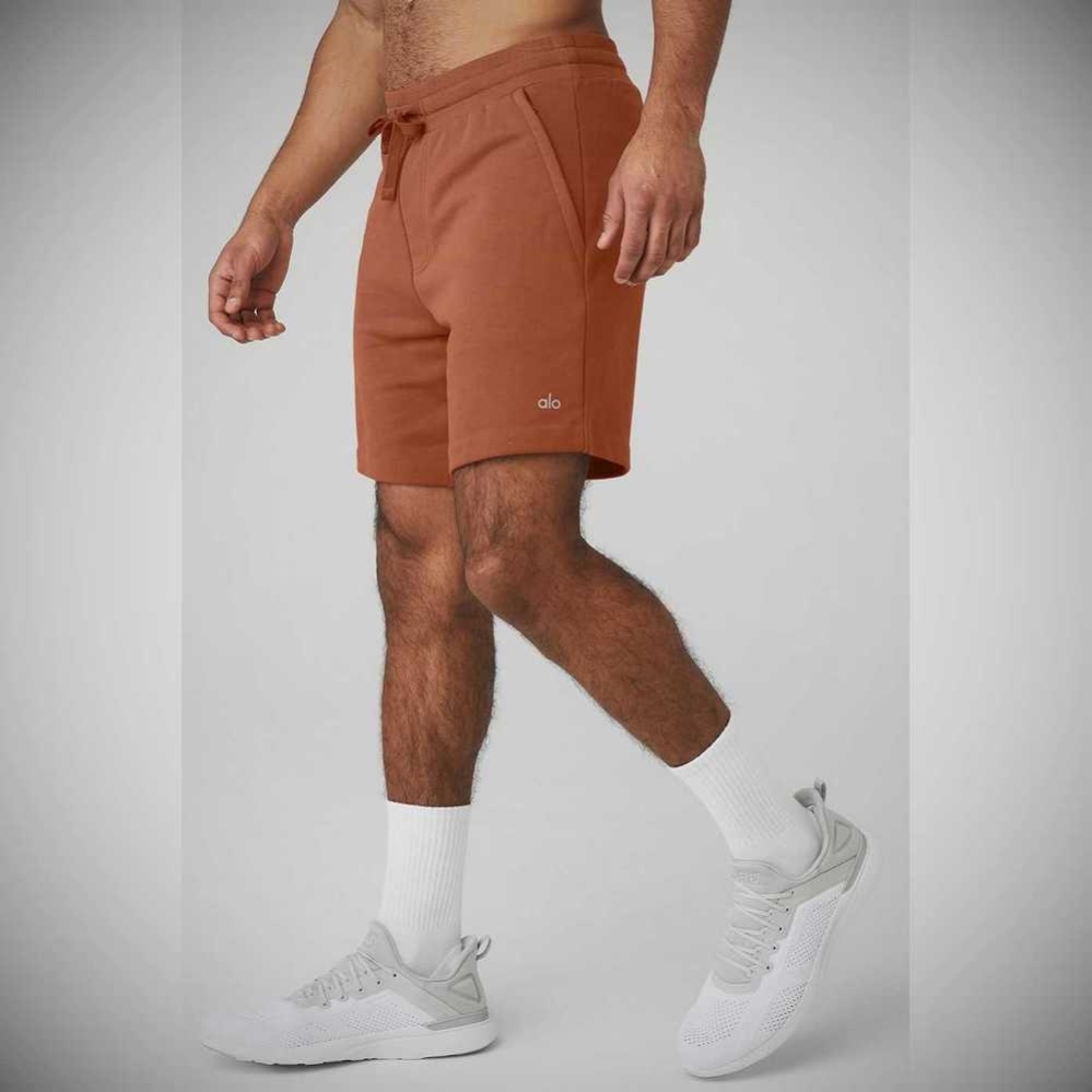 Alo Yoga Chill Kurze Hose Herren Rust | USHPOM148