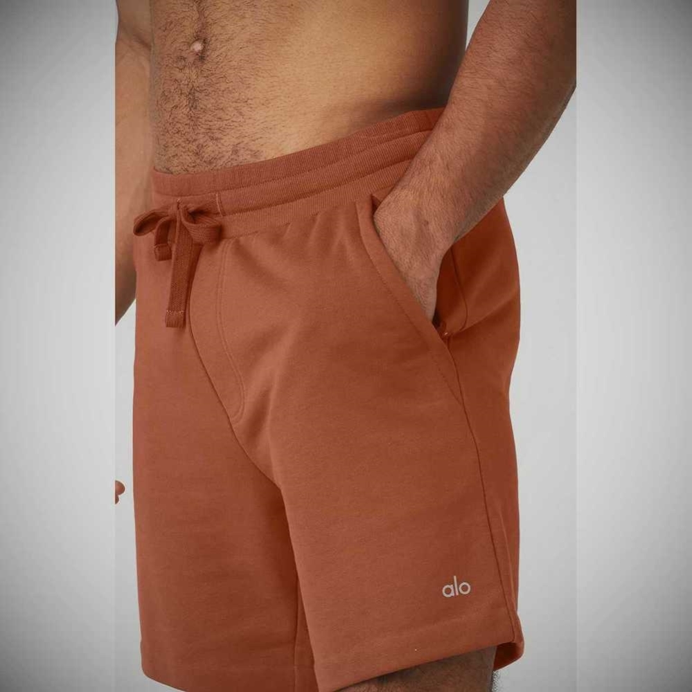 Alo Yoga Chill Kurze Hose Herren Rust | USHPOM148