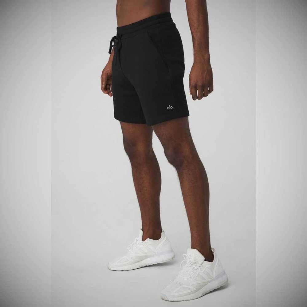 Alo Yoga Chill Kurze Hose Herren Schwarz | NAVKDW380