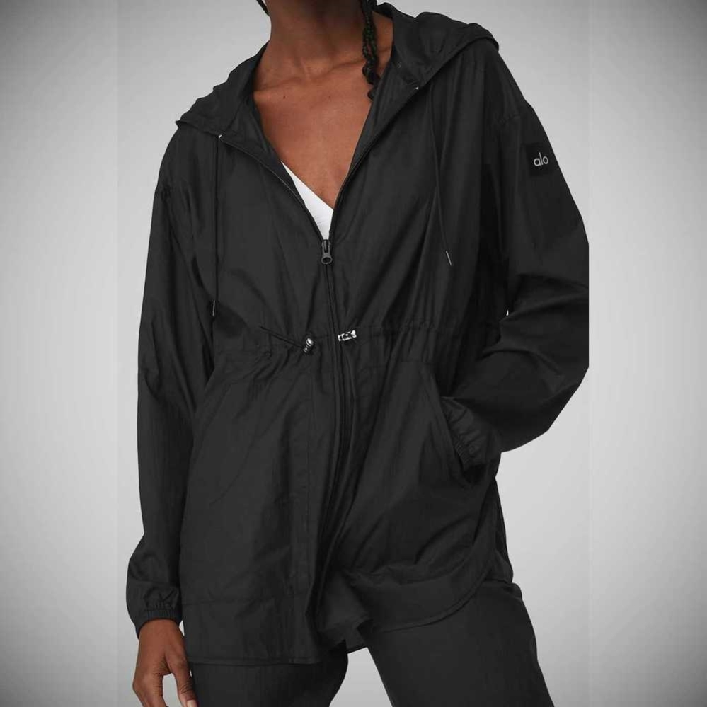 Alo Yoga Cloud Nine Jacke Damen Schwarz | RXBCNP916