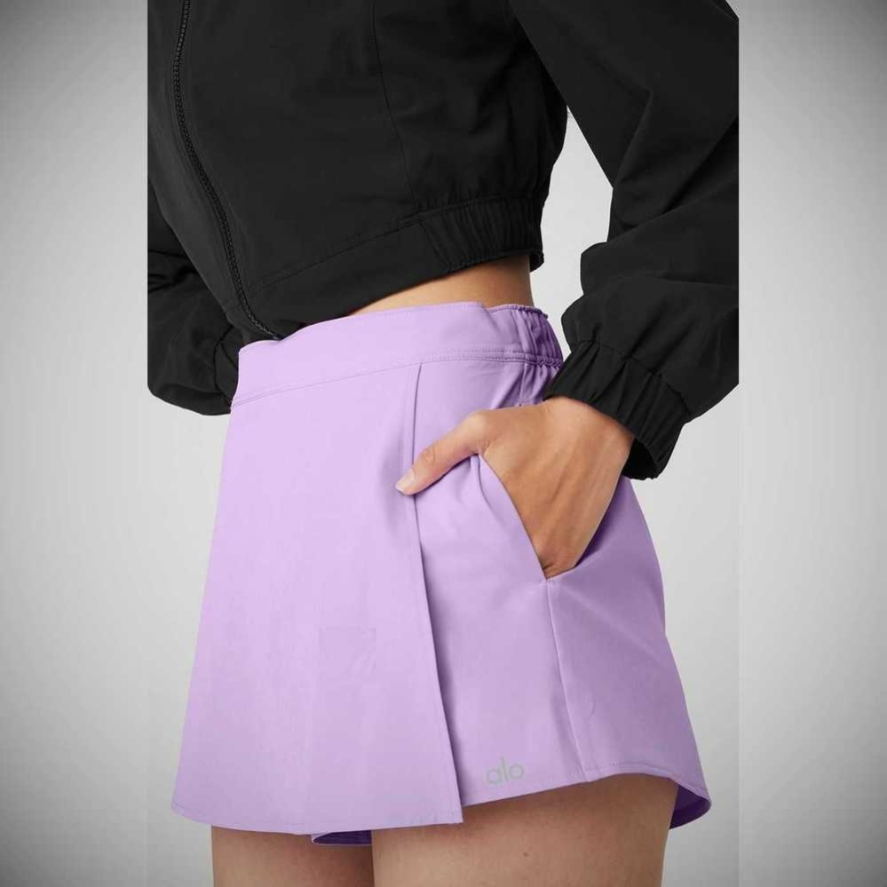 Alo Yoga Clubhouse Skort Kurze Hose Damen Lila | IMUCLX854