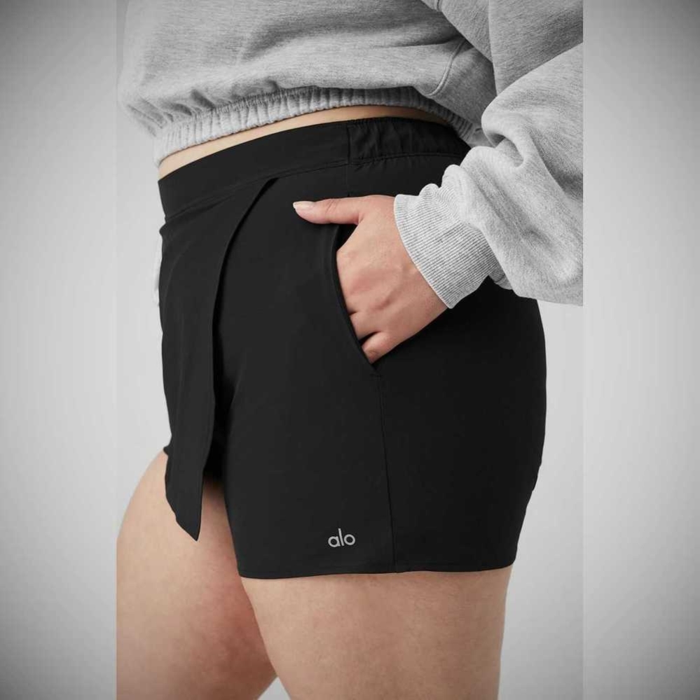 Alo Yoga Clubhouse Skort Kurze Hose Damen Schwarz | VORQST541