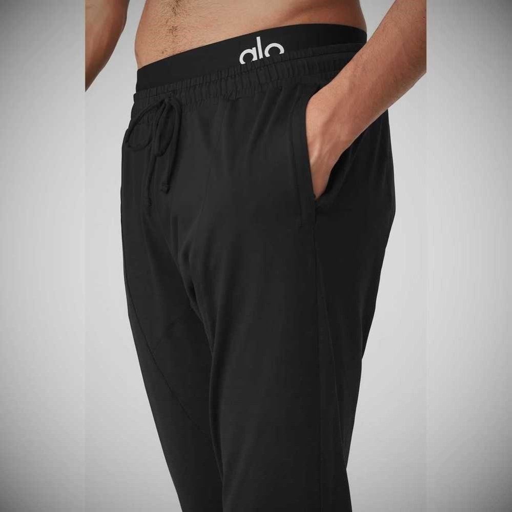 Alo Yoga Conquer Revitalize Hose Herren Schwarz | PDFMAN802