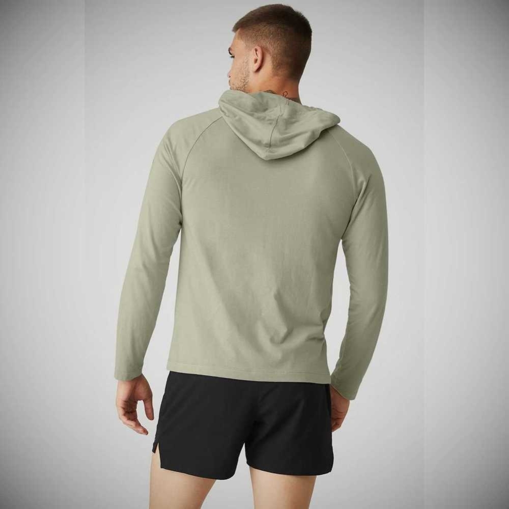 Alo Yoga Core Mit Kapuze Runner Hoodie Herren Grau | REQSKO937