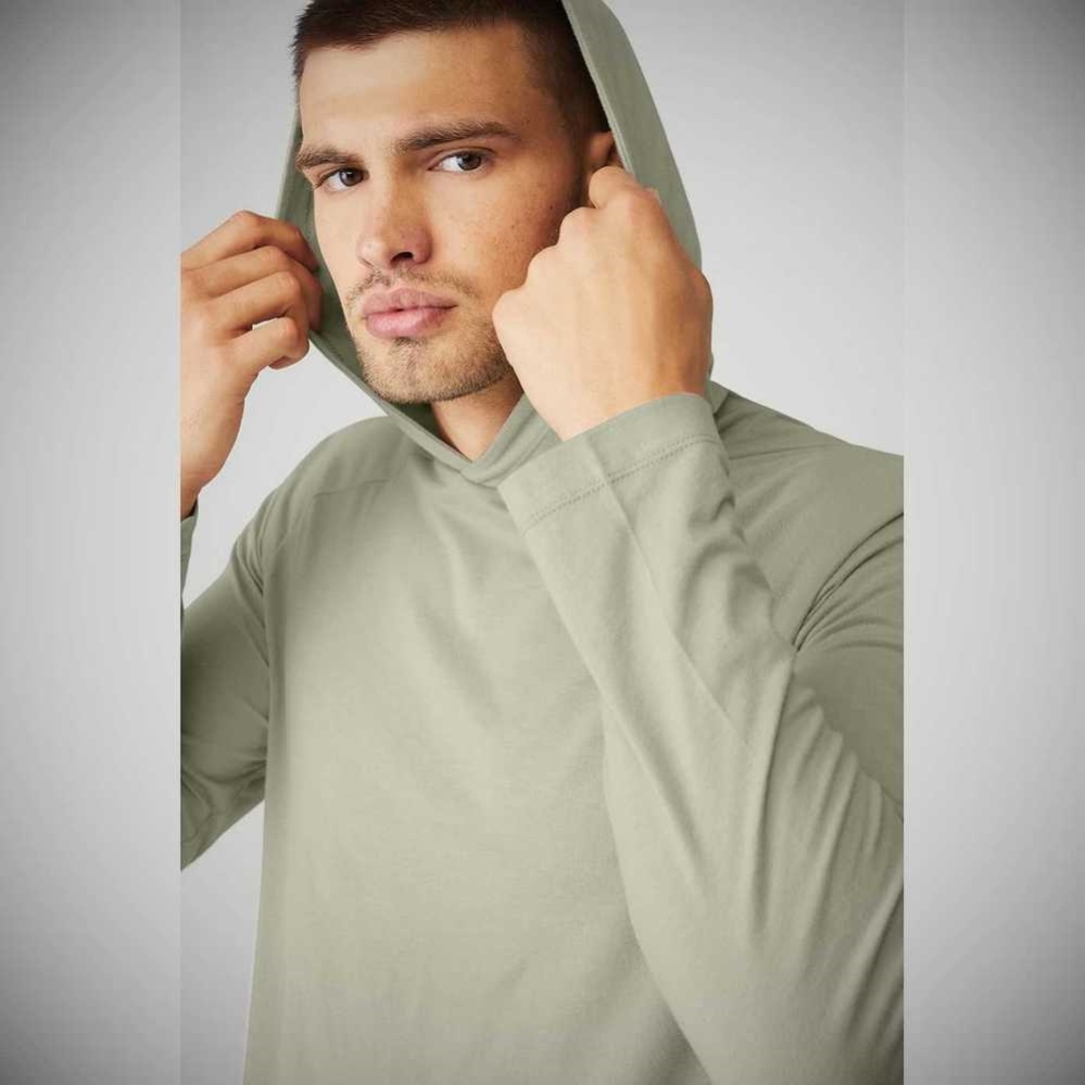 Alo Yoga Core Mit Kapuze Runner Hoodie Herren Grau | REQSKO937