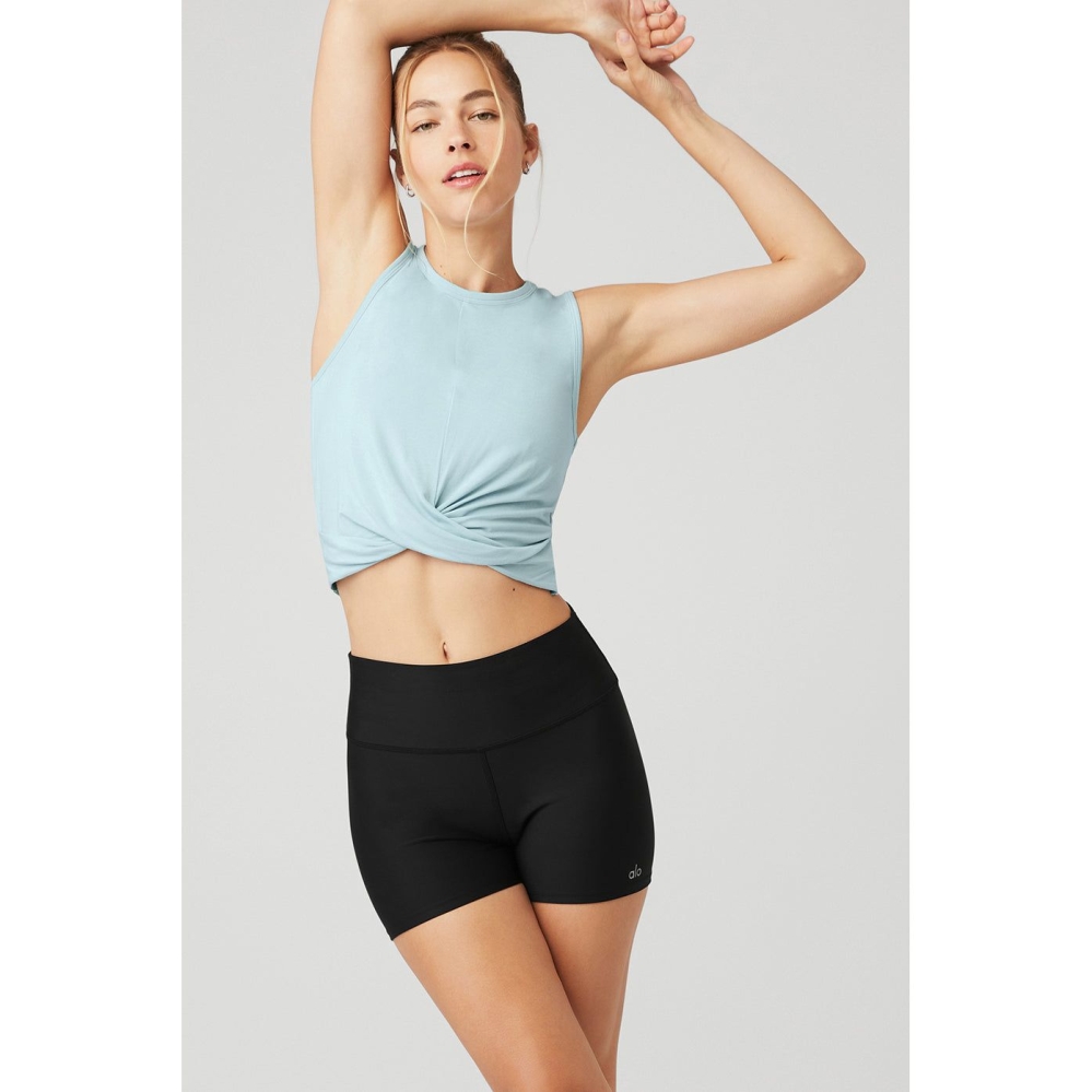 Alo Yoga Cover Muskelshirt Damen Blau | SRHMAL539