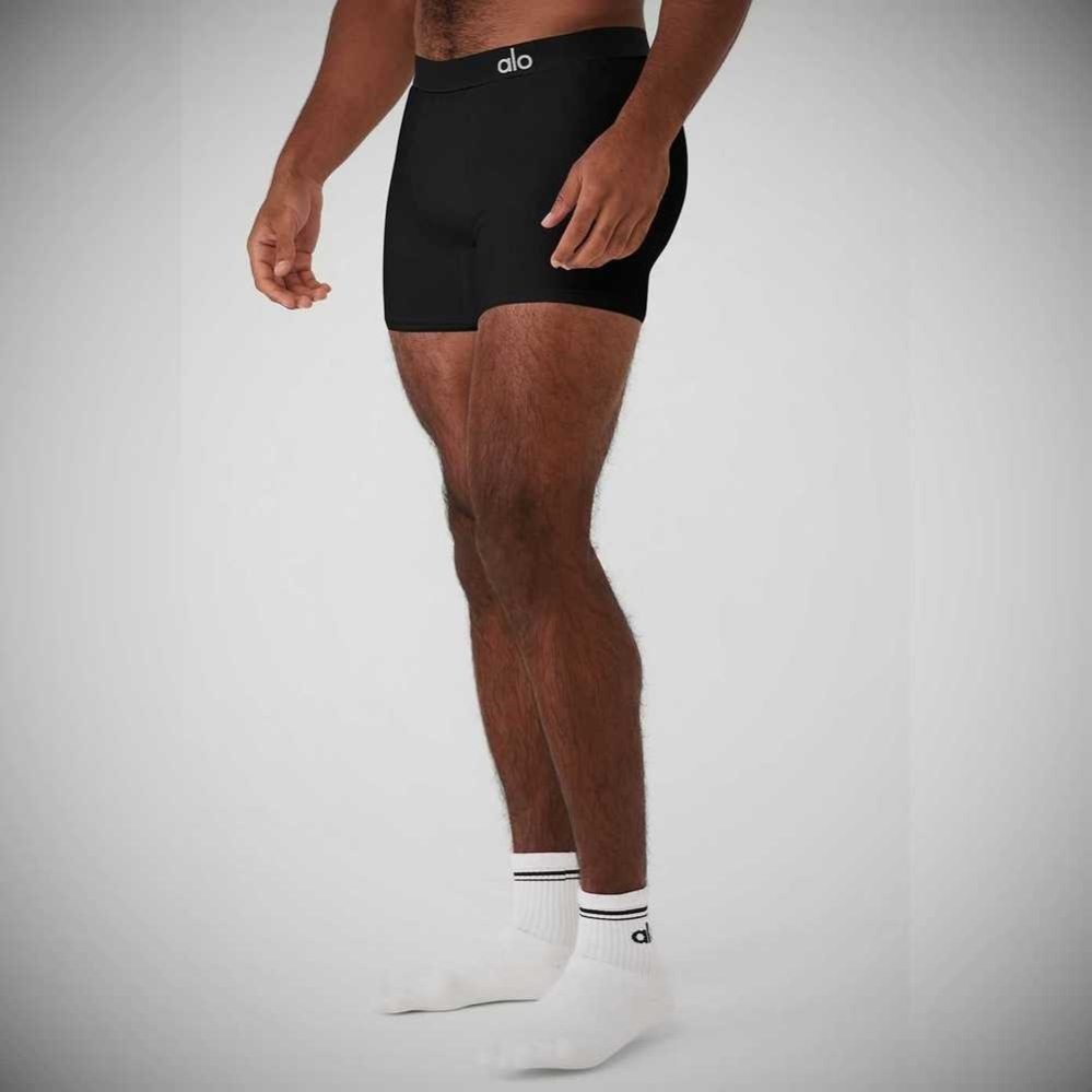 Alo Yoga Day And Night Boxer Brief Unterwäsche Herren Schwarz | WRZCNB475