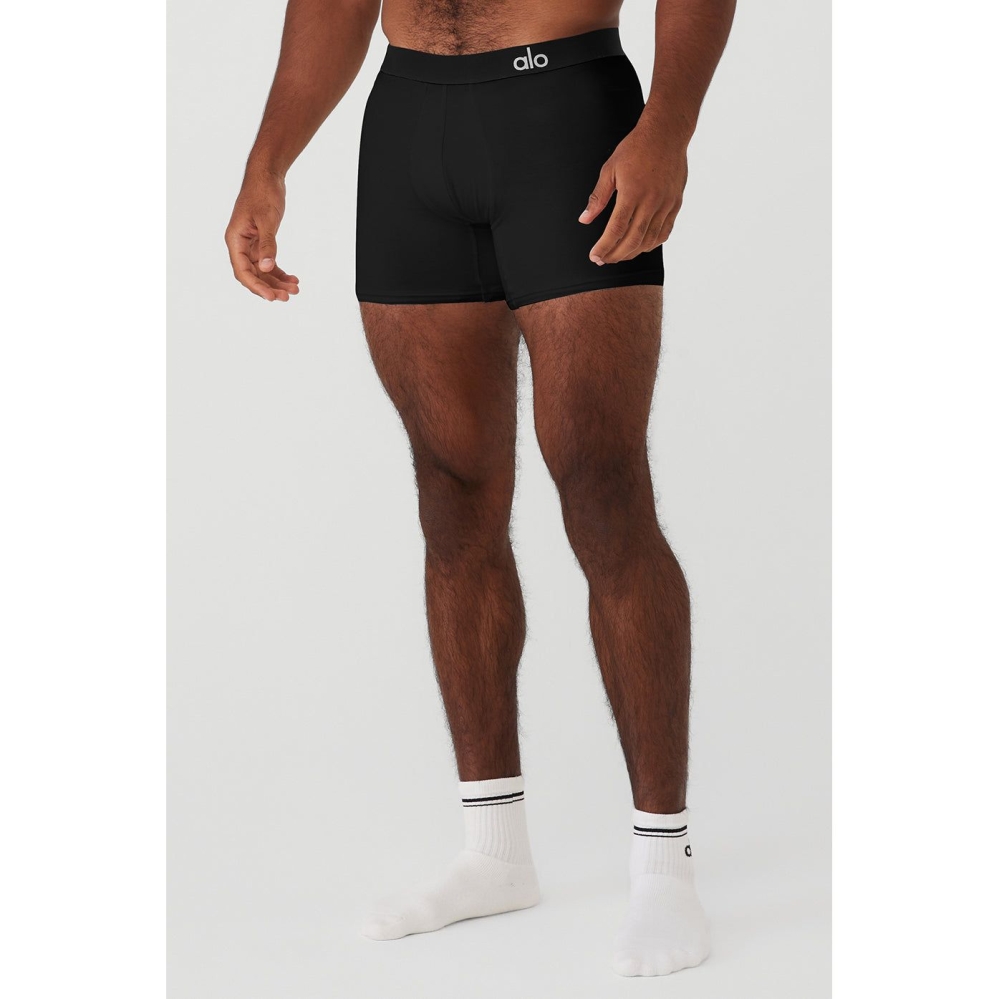 Alo Yoga Day And Night Boxer Brief Unterwäsche Herren Schwarz | WRZCNB475