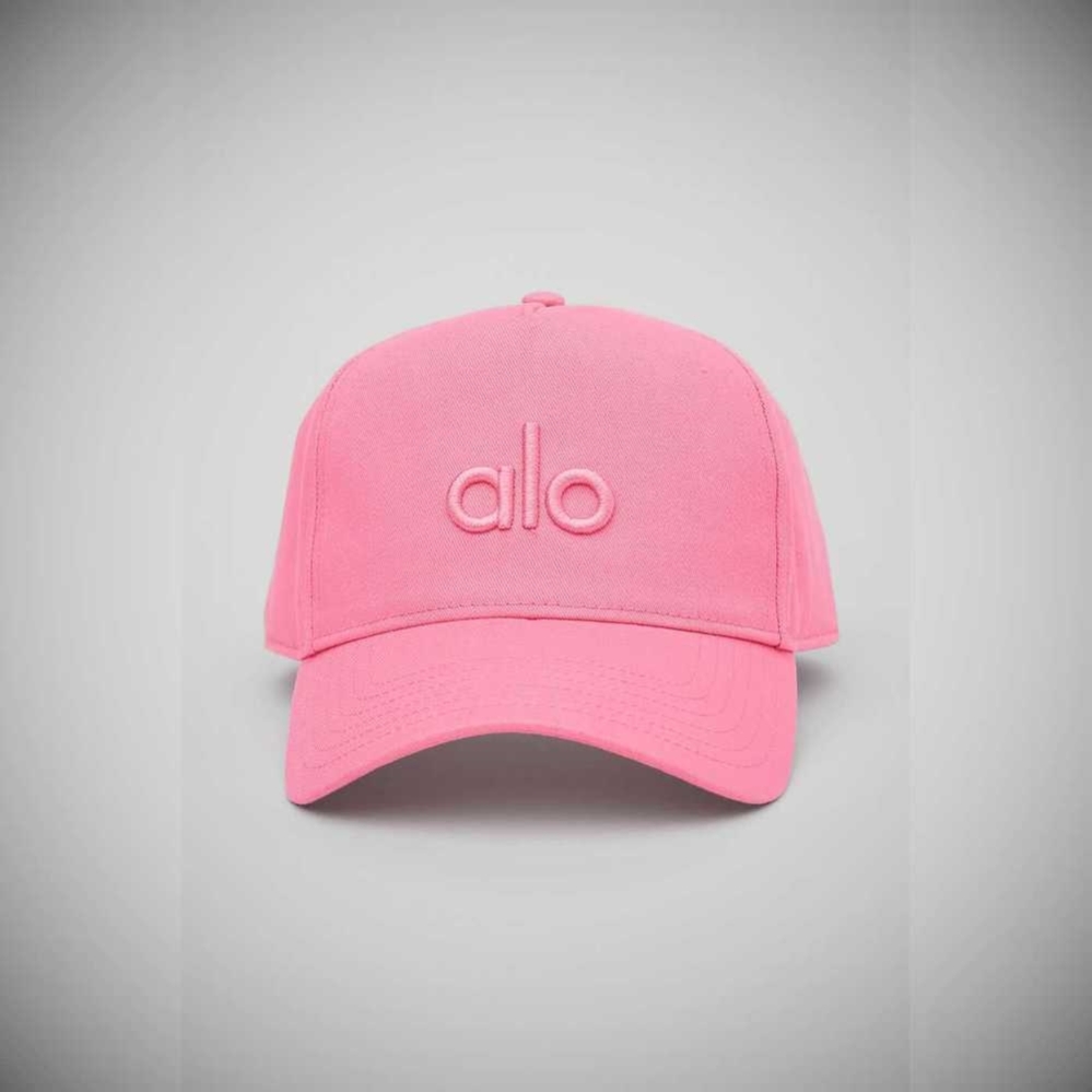 Alo Yoga District Trucker Hüte Damen Rosa | OIAMJY709