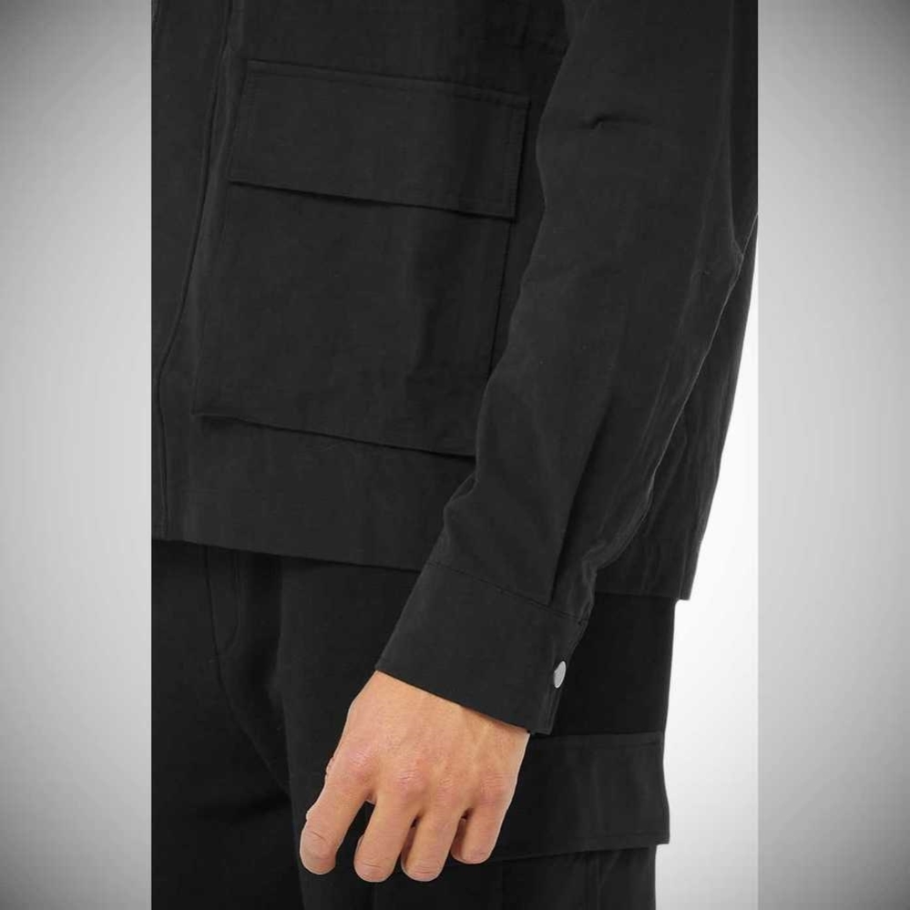 Alo Yoga Division Field Jacke Herren Schwarz | DXEBPW513