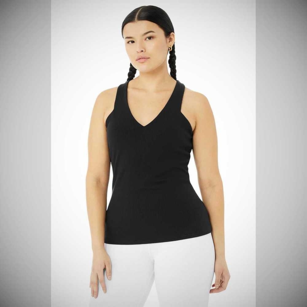 Alo Yoga Elevate Muskelshirt Damen Schwarz | LUAYRO061