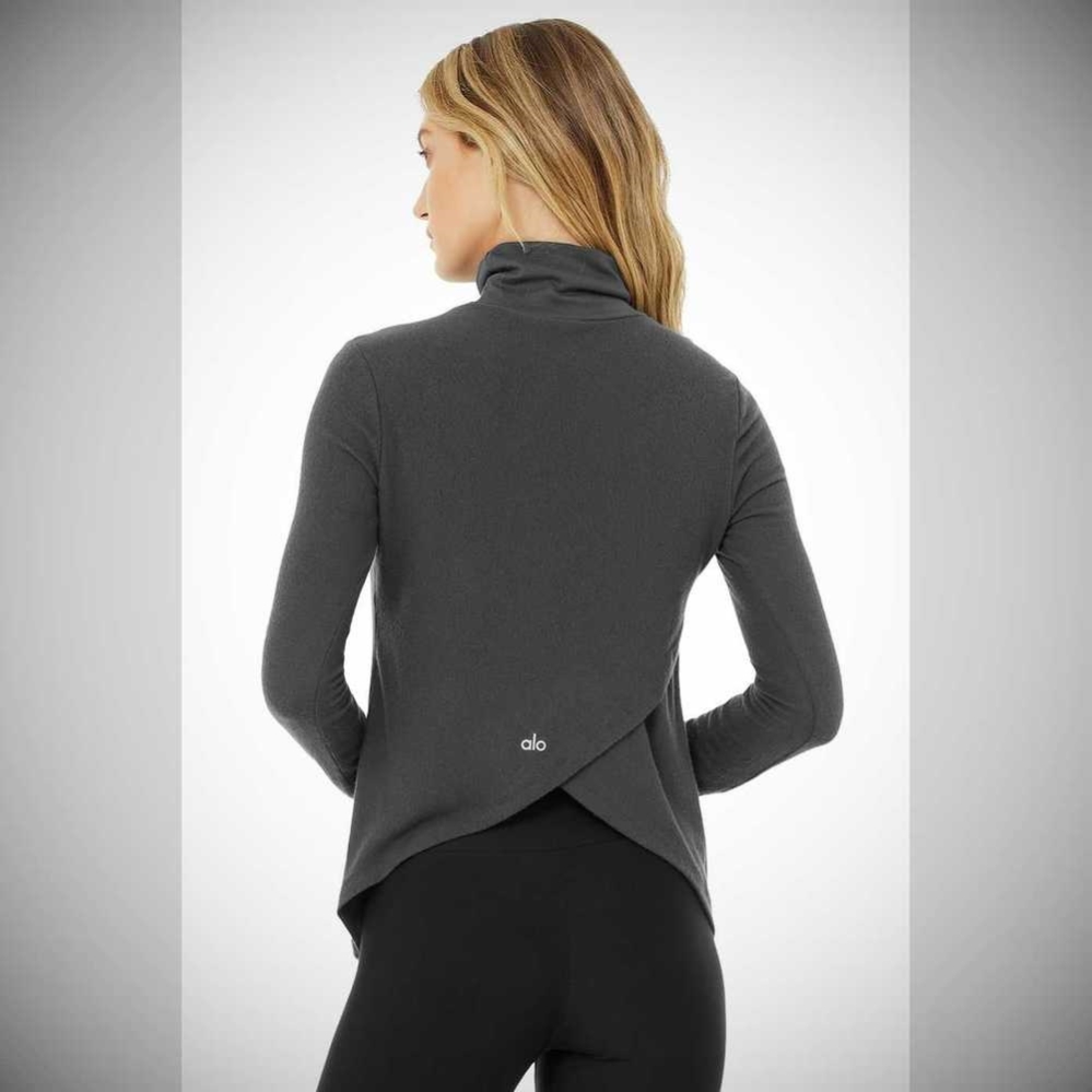 Alo Yoga Embrace Long Sleeve Damen Grau | EPAGMX807