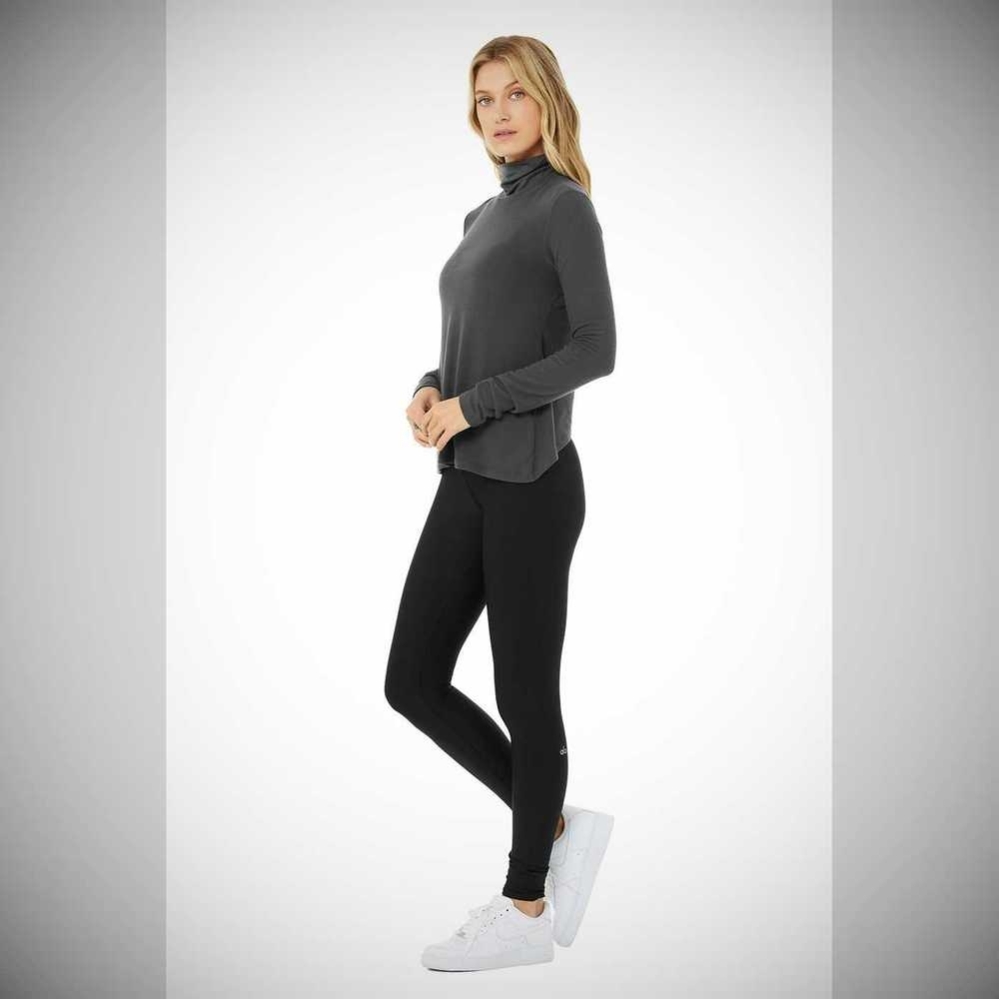 Alo Yoga Embrace Long Sleeve Damen Grau | EPAGMX807