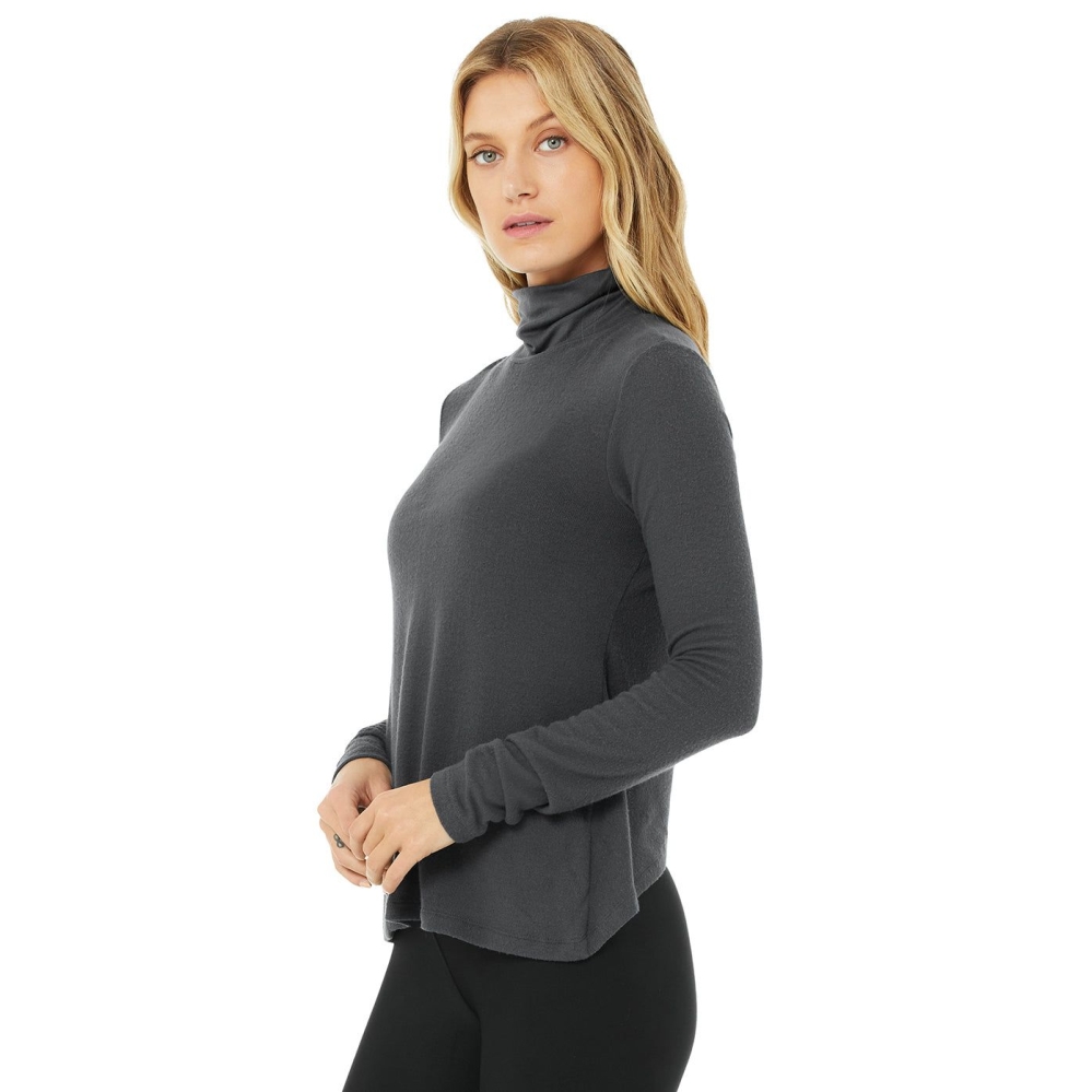 Alo Yoga Embrace Long Sleeve Damen Grau | EPAGMX807