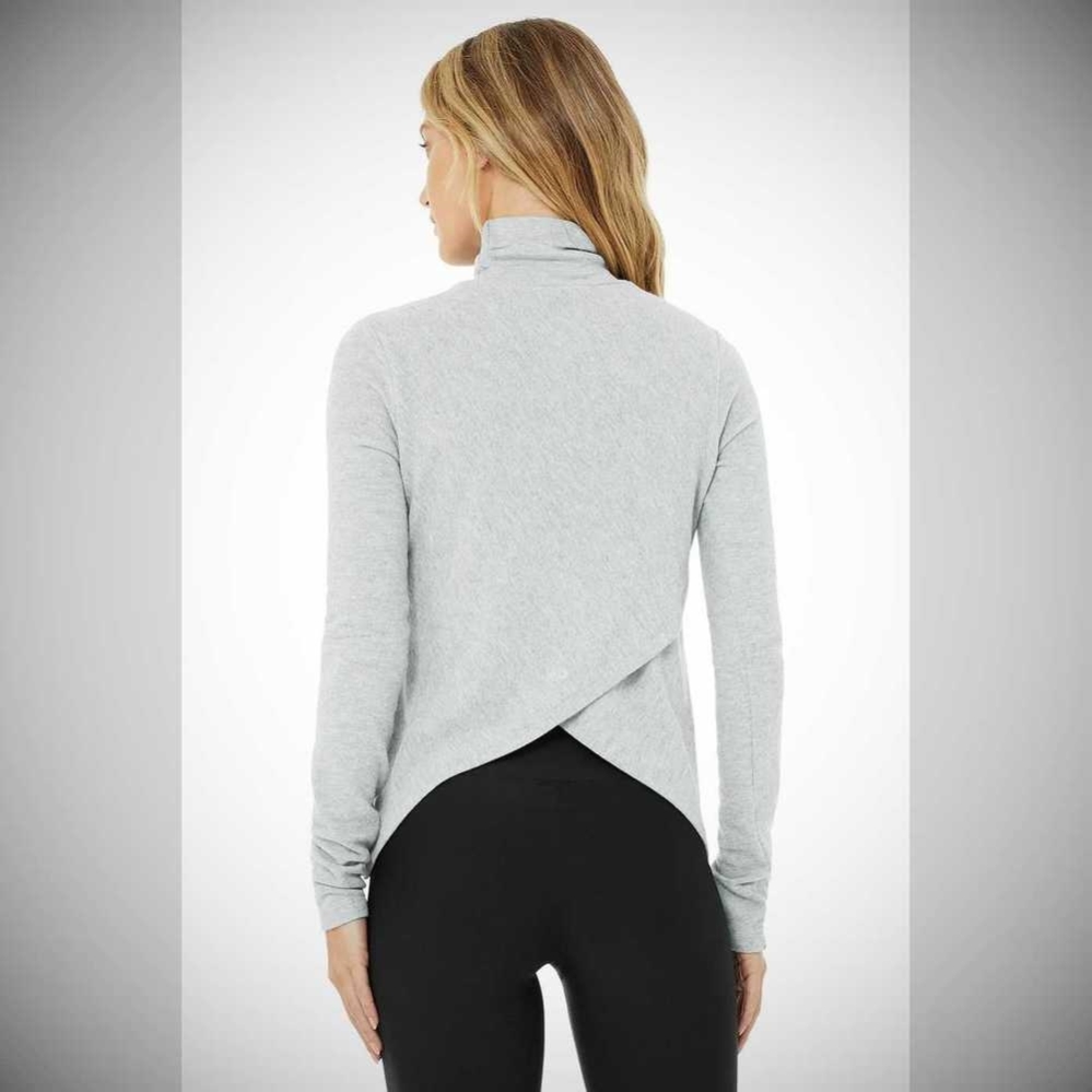 Alo Yoga Embrace Long Sleeve Damen Grau | UGVLMC470