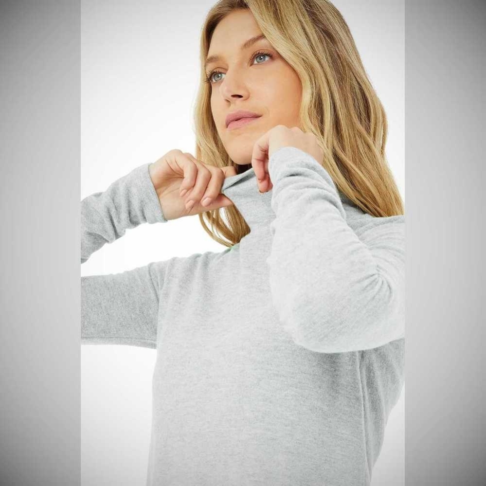 Alo Yoga Embrace Long Sleeve Damen Grau | UGVLMC470