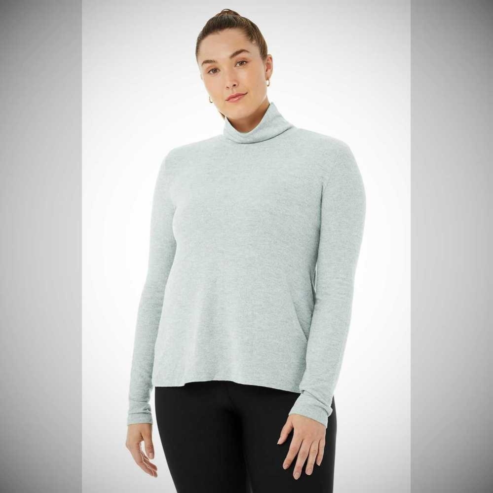 Alo Yoga Embrace Long Sleeve Damen Grau | UGVLMC470