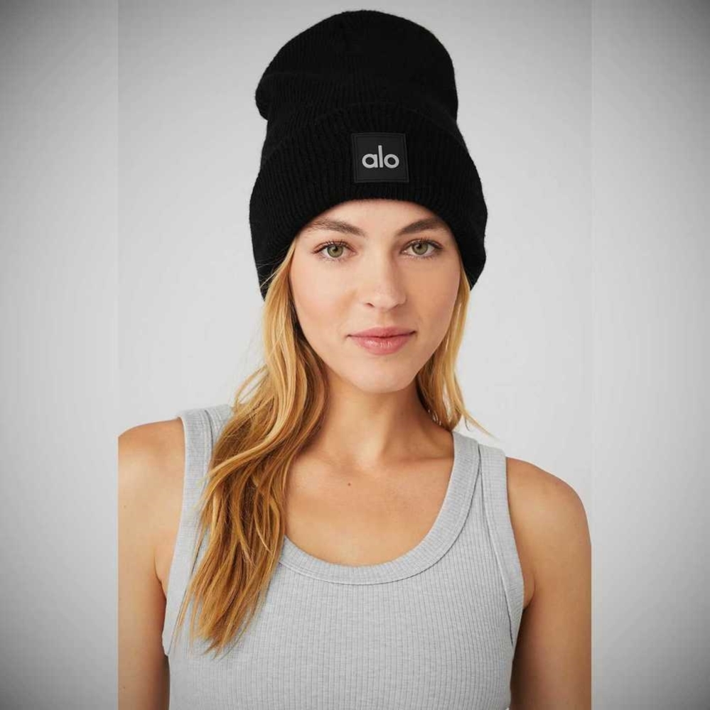 Alo Yoga Everyday Mütze Damen Schwarz | LWYJXQ712