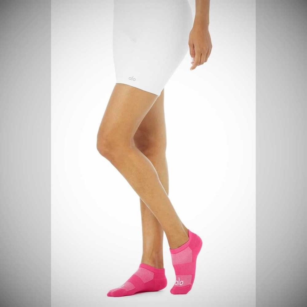 Alo Yoga Everyday Socken Damen Rosa Weiß | EIWXGL192