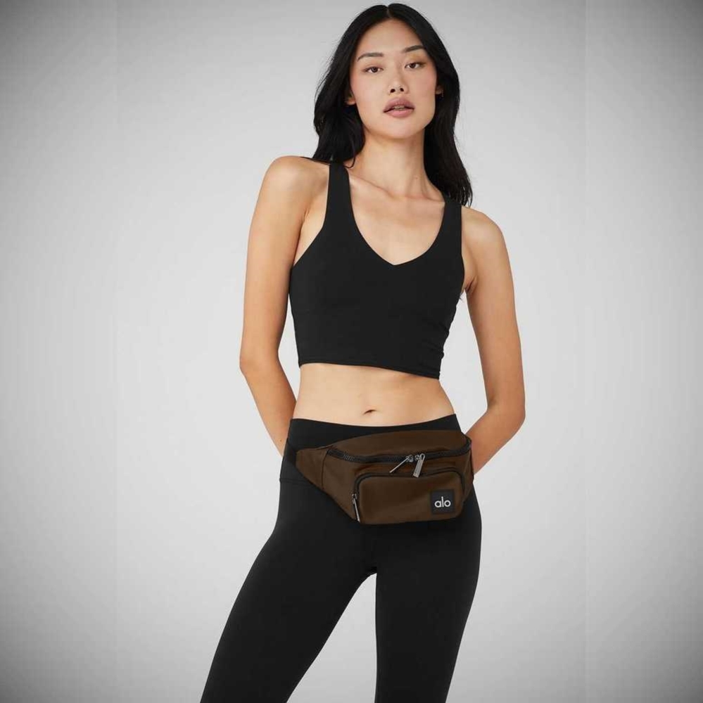 Alo Yoga Explorer Fanny Pack Tasche Damen Kaffee | GPSZEK423