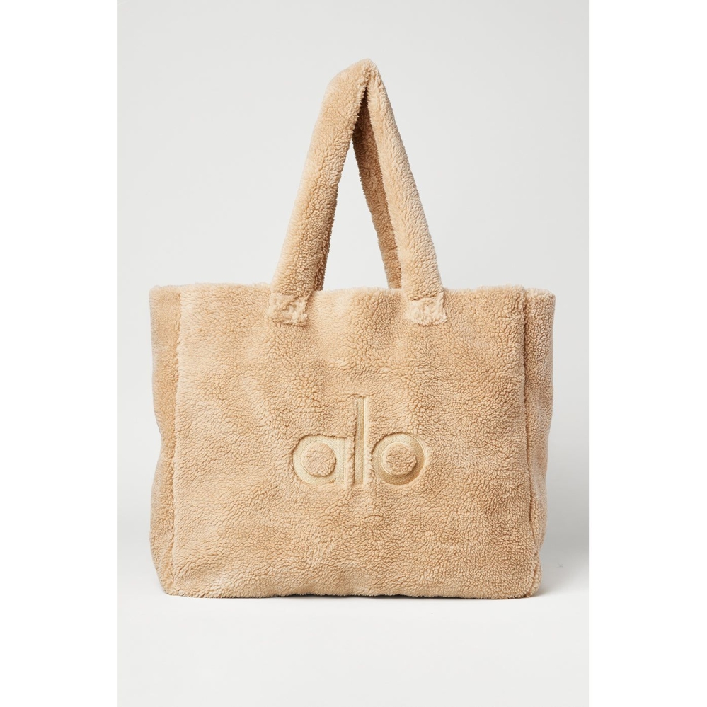 Alo Yoga Foxy Sherpa Tote Tasche Damen Camel | YNVMTA670