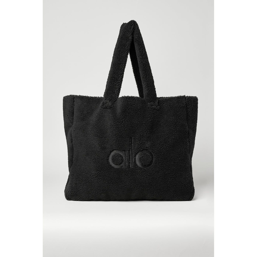 Alo Yoga Foxy Sherpa Tote Tasche Damen Schwarz | DBEKPF143