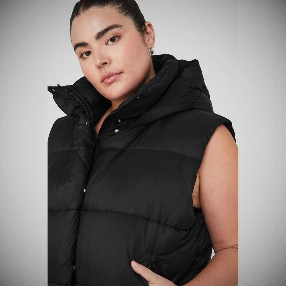 Alo Yoga Gold Rush Puffer Jacke Damen Schwarz | HNWOVE258