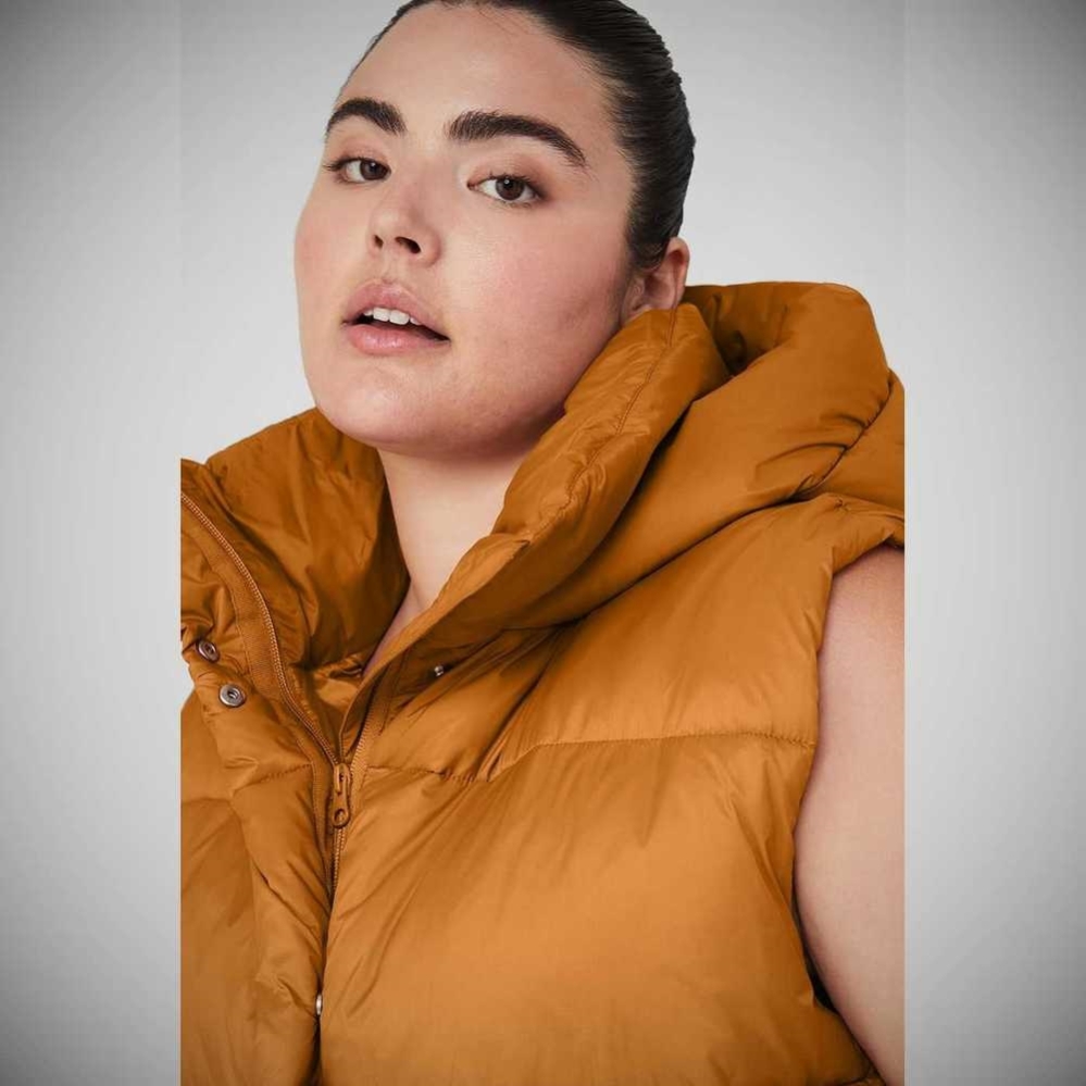 Alo Yoga Gold Rush Puffer Jacke Damen Toffee | AEHXRO958